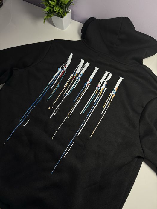 Amiri hoodie paint drip