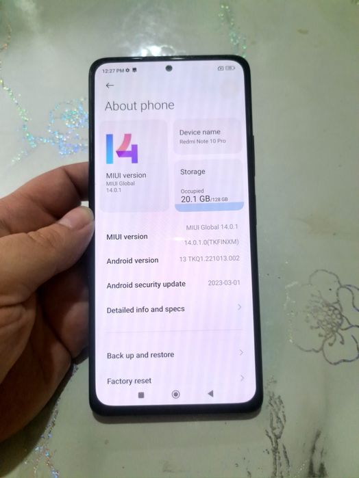 Redmi note 10 pro 6 128