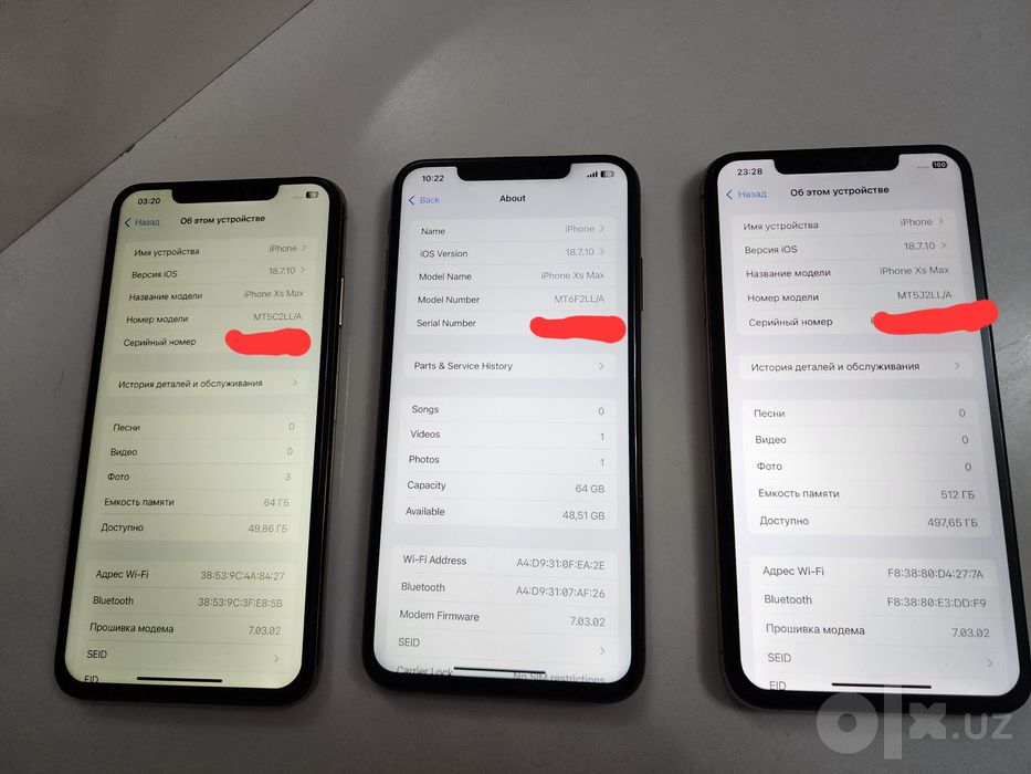 Iphone XS MAX LL/A Gold 512GB Butun Xammayogi