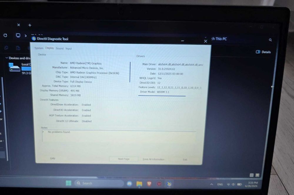 Laptop Lenovo IdeaPad 3 15ARE05 | Ryzen 5 4500U | 12GB RAM | 512GB SSD