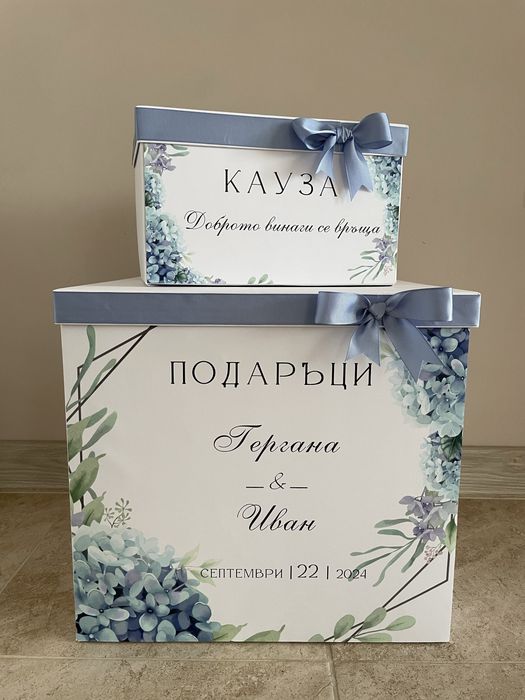 Кутия за подаръци с персонализиран дизайн