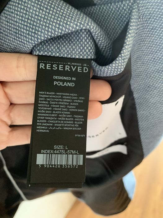 Sacou barbati Reserved