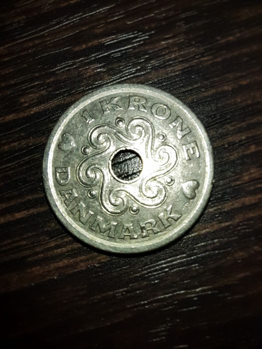 Датская 1 крона 1992