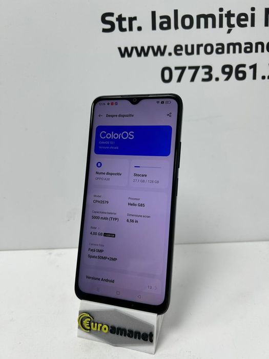 Telefon mobil Oppo A38, Dual SIM, 128GB, 4GB RAM, 4G, Glowing -B-