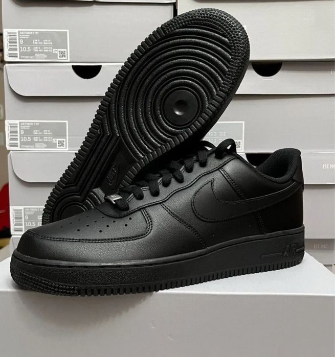 Adidasi Nike Air Force 1 Triple Black Low - NEW