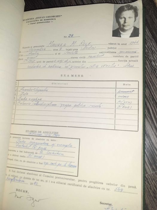 Academia Stefan Gheorghiu cataloage "Ziaristica" 1979/80 și 1981/82