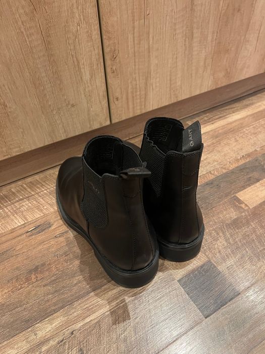 Мъжки/Дамски боти GANT Chelsea boots / Челси, черни, естествена кожа (Размер 40)