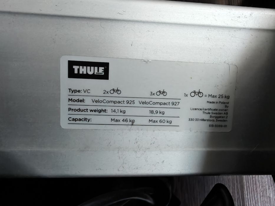 Suport pentru 2 biciclete Thule VeloCompact 925
