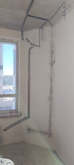 Установка кондиционеров,корзин с альпенистом.