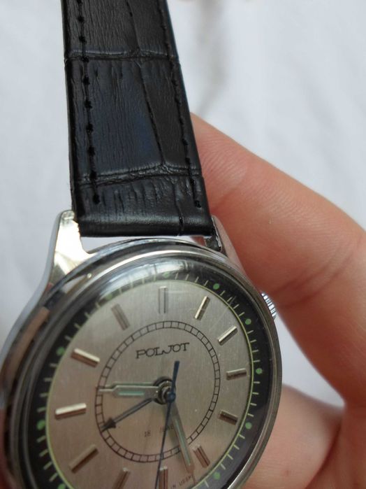 Мъжки съветски POLJOT с механична аларма