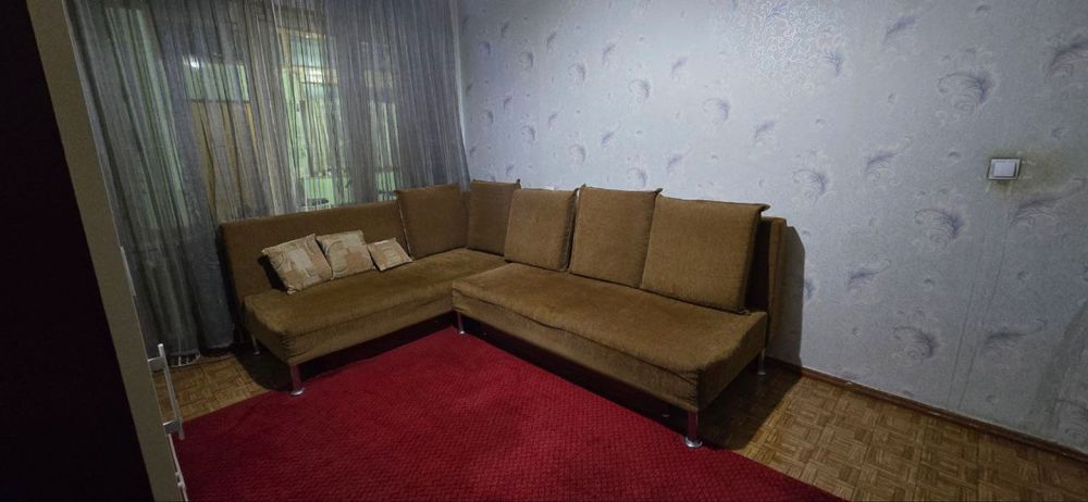 Диван с креслом короченевый цвет