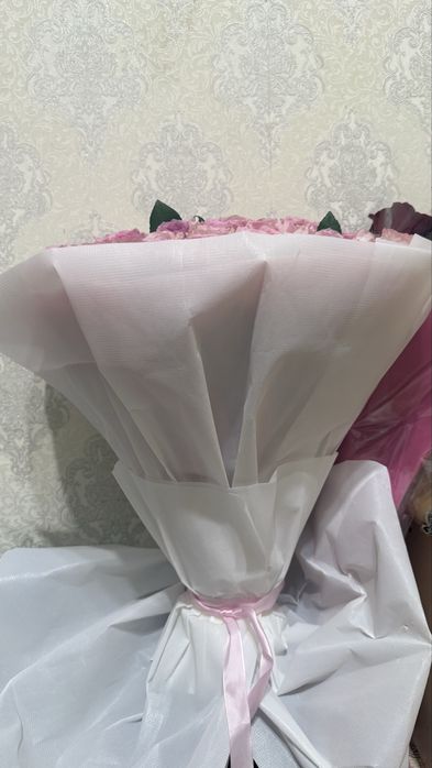 Буу букет из 99 роз 70см