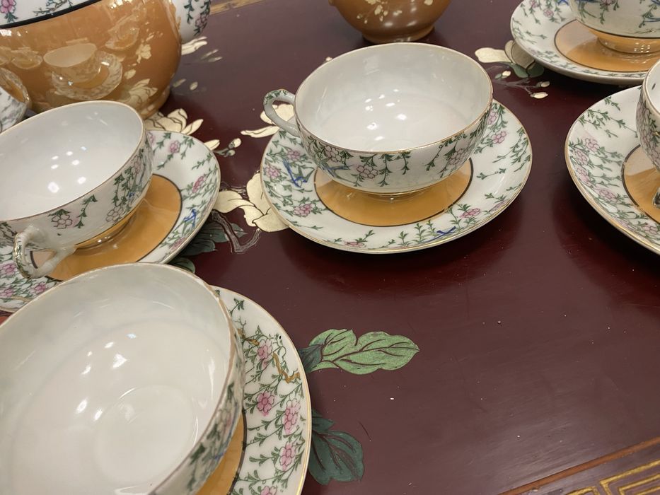 Винтидж японски порцеланов сервиз за чай с маркировка Dai Nippon Japan