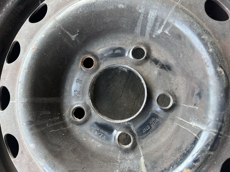 2 бр.  железни джанти 15” с гуми 5x114,3 5,5J за Hyundai KIA