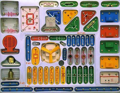 Электронный конструктор, Знаток (118 схем)