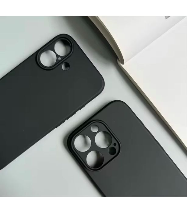 Iphone 12/13/14/15/16/17 PRO MAX Husa Silicon Guard Neagra Protect Cam