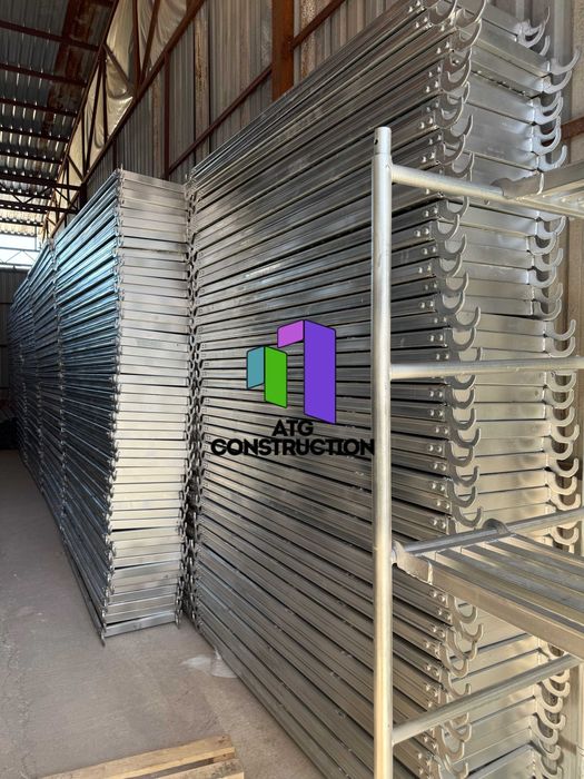 Оцинкованные строительные леса с настилом, труба 40×2.5мм, прочные