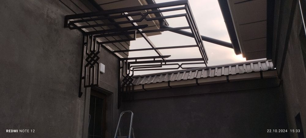 Навес, перилла, решетки  и казырьки. Сварка