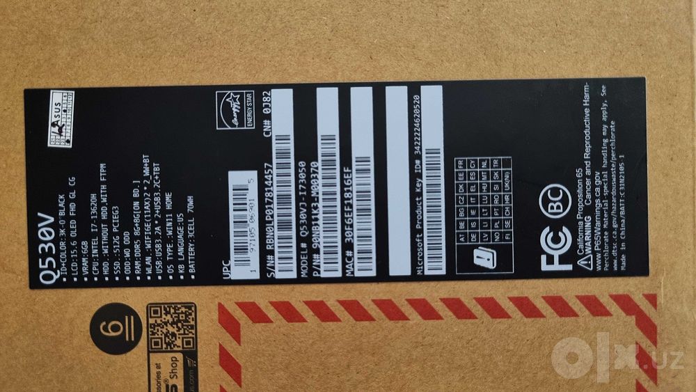 ASUS Vivobook Q530V | Core i7-13620H | RTX 3050 6GB | SROCHNO!