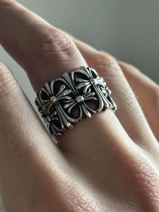 Кольцо в стиле Chrome Hearts (Серебро 925) — Под заказ