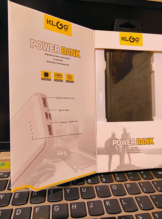 Baterie Externa KLGO KP-56, 10000 mAh, Incarcare Rapida