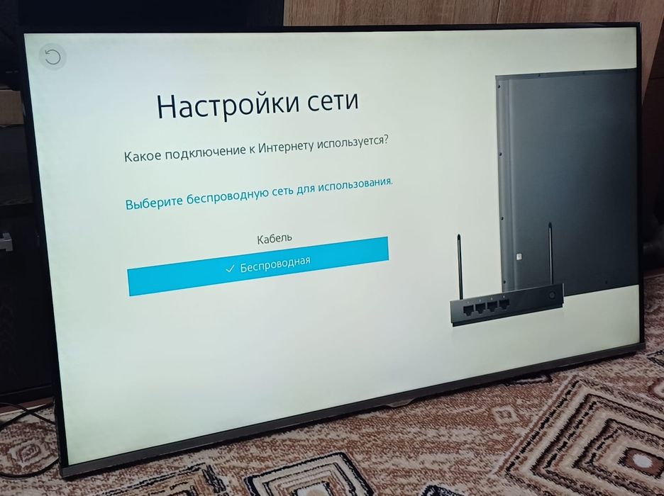 Большой смарт телевизор Samsung 122см