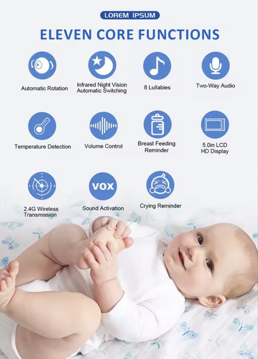 Baby monitor abm501 бебефон
