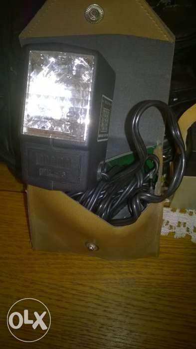 Aparat foto Smena, toc original, blitz, ap. luminozitate, aparat mărit