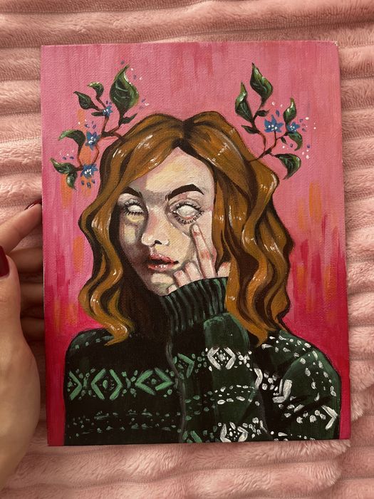 картина акрилом 18х24 см