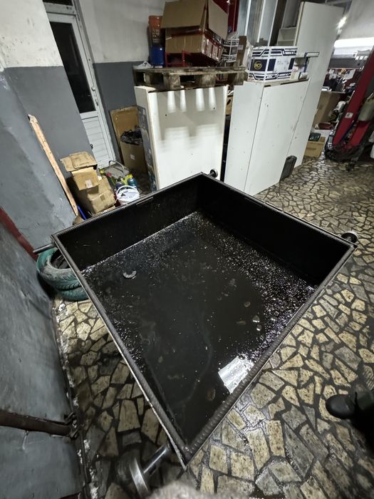 Корыто для замены масла металл