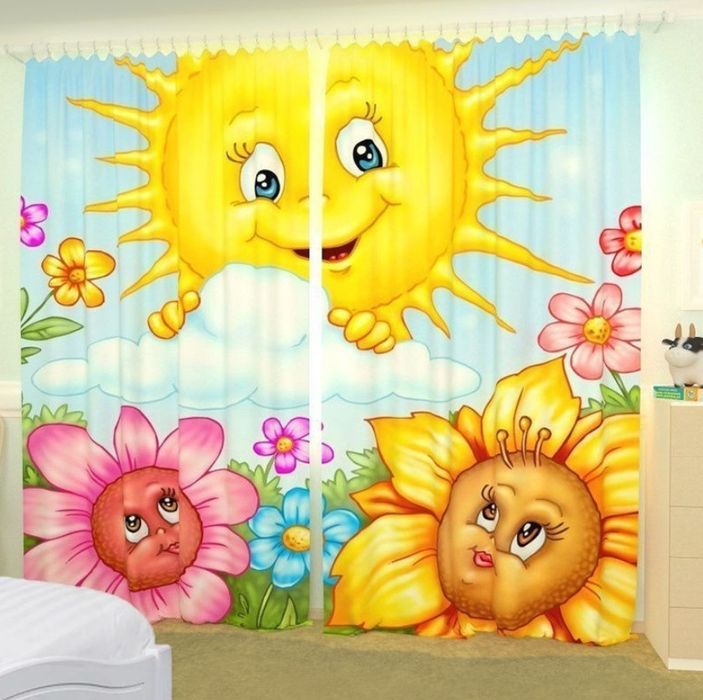 Продам фотошторы в детскую