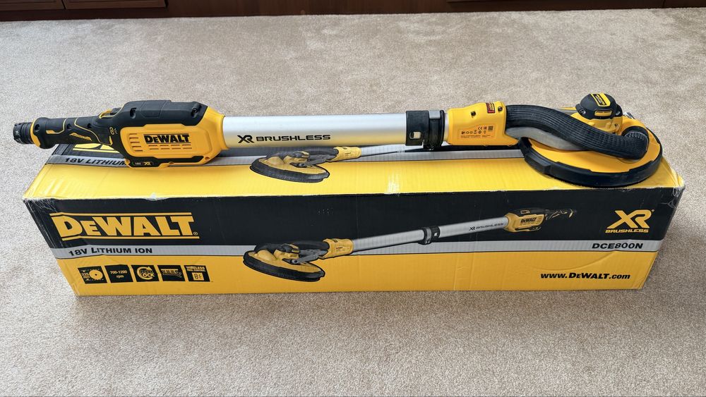 DeWalt DCE800N-XJ slefuitor pereti girafa cu acumulator 18 V