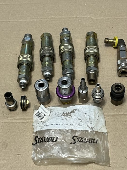 Lot cuple rapide industriale STÄUBLI RBE + Stäubli hidraulice + Legris Seria 25 | Hidraulică / Pneumatică