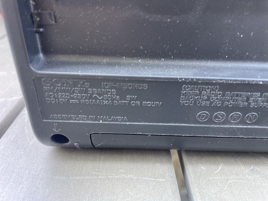 Radio portabil Sony ICF-M50RDS RDS FM/MW/SW - Functional