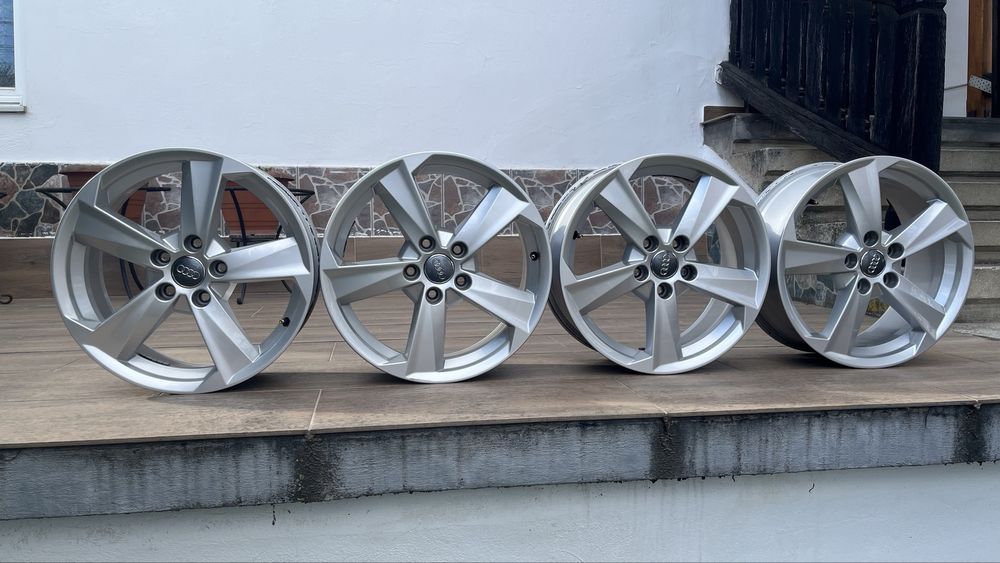 Jante 17 originale Audi R17 5x112 butuc 57,1 Jenți Genți Roți Aliaj Aluminium Set 4 jante Inchi Inci
