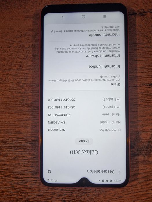 Samsung Galaxy A10 - Impecabil -(incarcator  inclus)