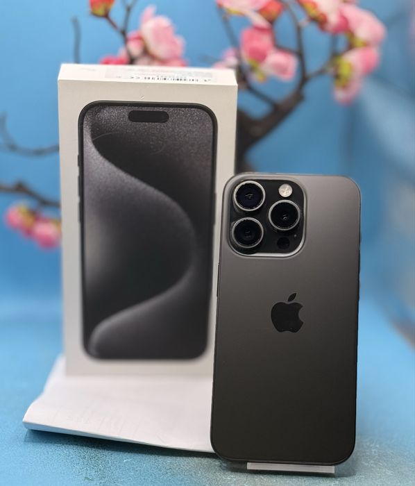 ГАРАНЦИОНЕН!!! Apple iPhone 15 Pro, 256GB, 5G, Black Titanium