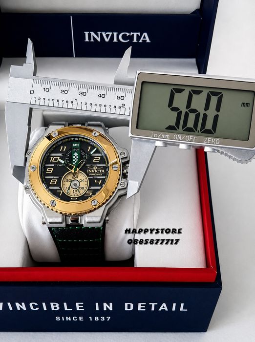 INVICTA Downforce silver/gold 56 mm, Инвикта нов мъжки часовник