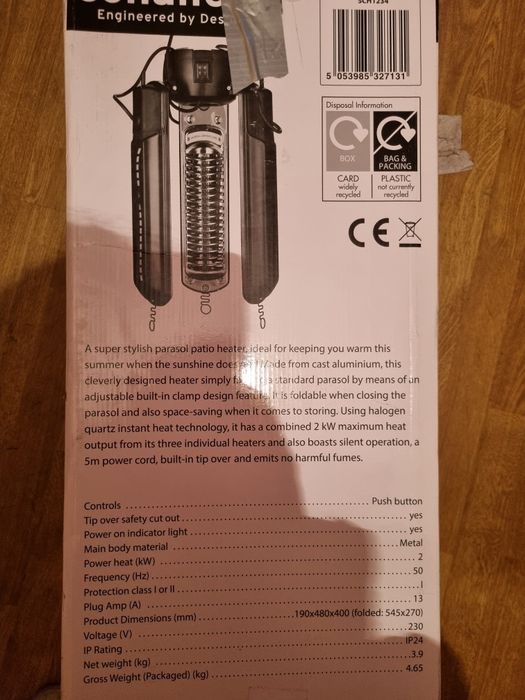 Încălzitor de terasă Schallen