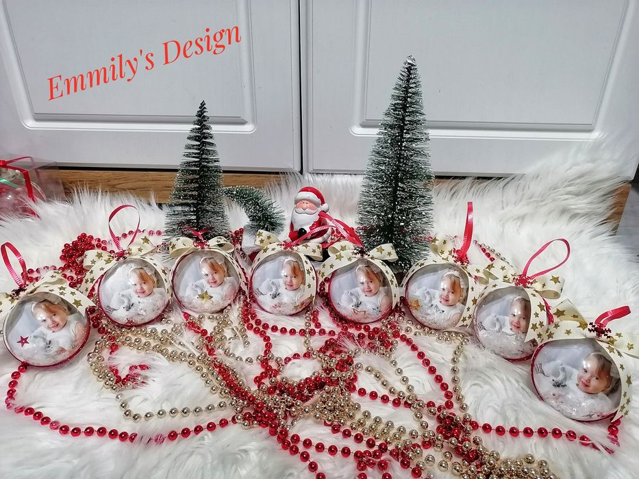 Коледни топки със снимка