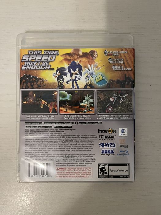 Sonic the Hedgehog Playstation 3 Игра