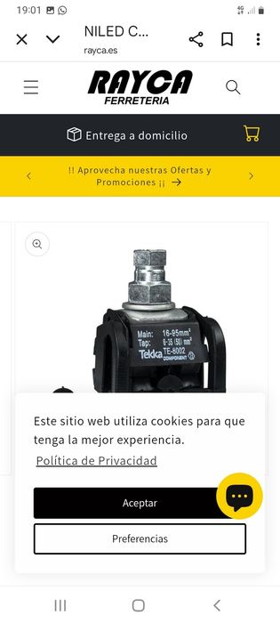 Conector subteran cu perforatie