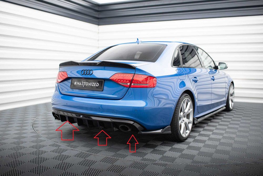 Difuzor bara spate Audi A4 SLine Sedan Avant B8 S4 08-12 v31 Maxton