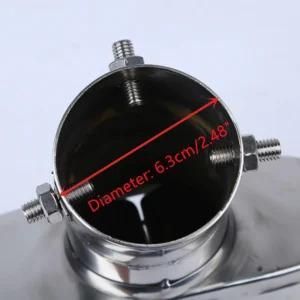 Накрайник №3384-3 за ауспух Двоен Ø 63мм