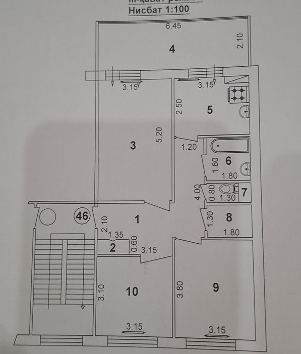 Яшнабадский район. Тузель-1. 3/3/5