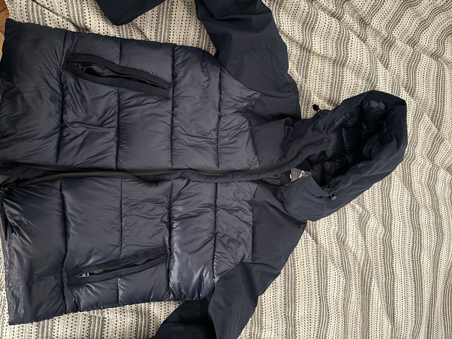 Geaca de puf Lee Cooper cu gluga, impermeabila, XL, aproape noua