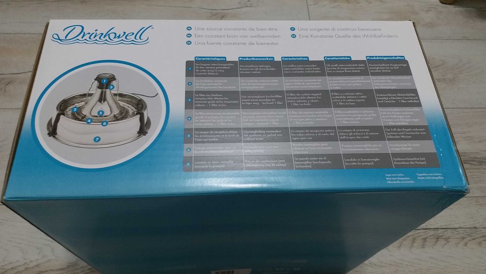 Fantana pentru pisici si caini Drinkwell 360 stainless steel