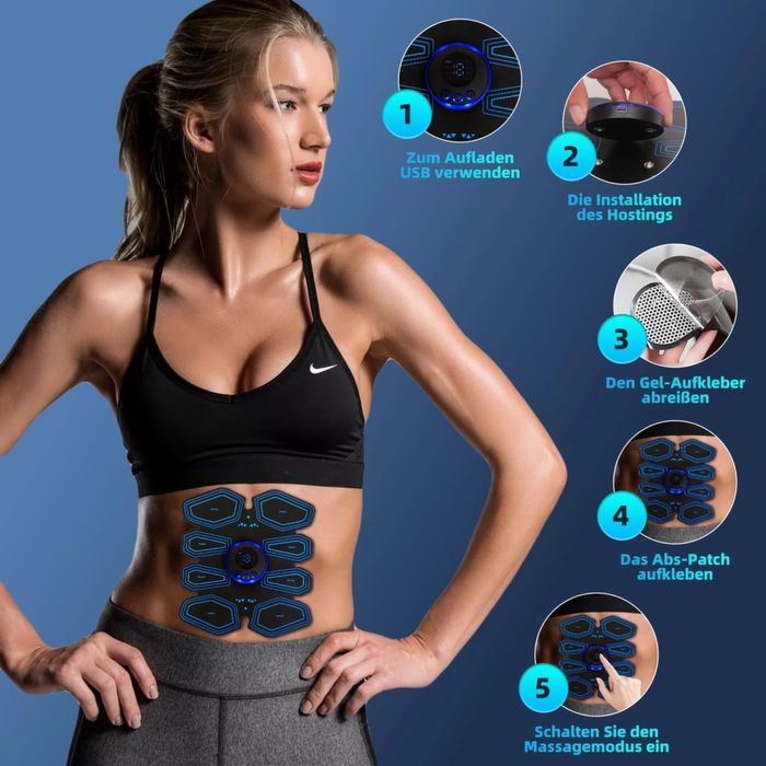 Електрическо устройство за мускулна стимулация на корем