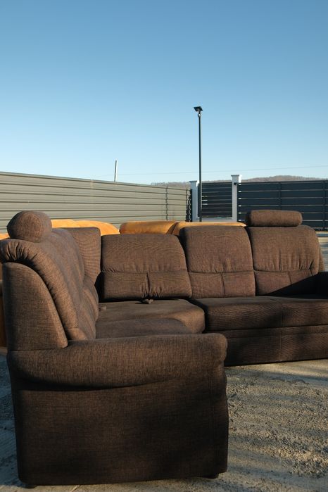 Colțar cu spătare reglabile - Material textil