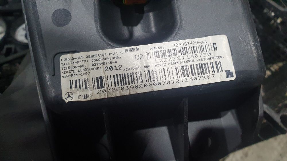 airbag pasager mercedes w204 c200 c220 c250 c350 kit sofer genunchi